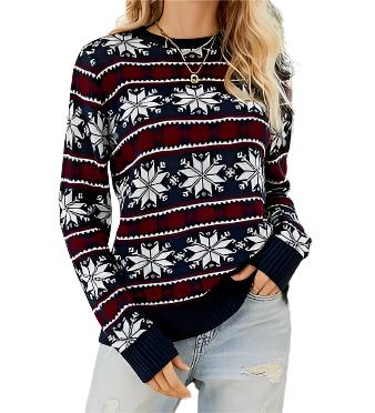 JollyKnit - Women’s Long Sleeve Funny Christmas Sweater