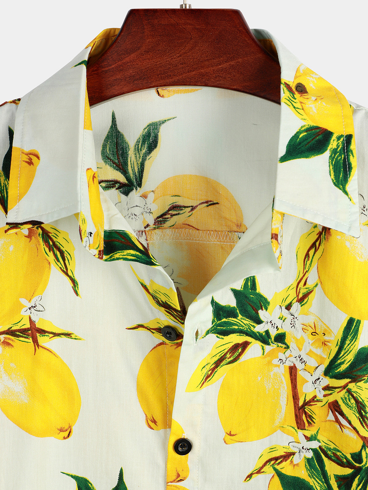 Ethan Shirt - Tropical Lemon Print Hawaiian Shirt